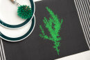 Bio&Fair-Trade Geschirrtuch Rosmarin graphit