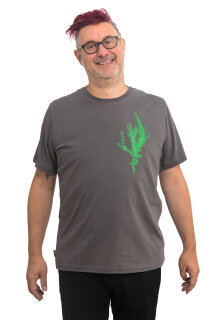 Männershirt Kenia Fair Trade Rosmarin dunkelgrau