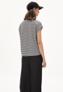 T-Shirt Oneliaa lovely Stripes, black-oatmilk