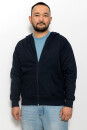 Männer Zip-Hoodie navy L