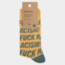 Socks Sigtuna Fuck Racism honey yellow