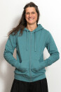 Männer Zip-Hoodie teal L