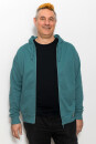 Männer Zip-Hoodie teal L