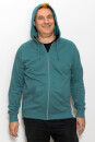 Männer Zip-Hoodie teal L