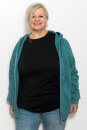 Männer Zip-Hoodie teal L
