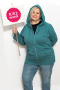 Männer Zip-Hoodie teal L