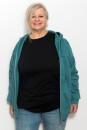 Männer Zip-Hoodie teal L