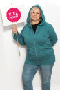 Männer Zip-Hoodie teal XL