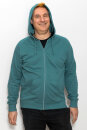 Männer Zip-Hoodie teal XL