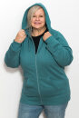 Männer Zip-Hoodie teal XL