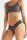 Slip mit Spitze indigo-ingwer