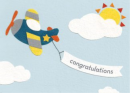 Klappkarte Flying Congratulation