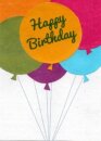 Postkarte Birthday Ballons