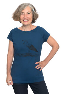 Frauen Raglan-Shirt Kenia Mittelmeermöwe blau