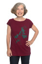 Frauenshirt Brombeere weinrot