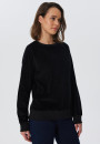 Damen Cord Sweatshirt, schwarz XL