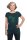 Frauenshirt Kenia Fair Trade Raglan Kastanie, dunkelgrün
