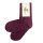 Socke einfarbig brombeer