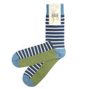 D/H-Socke geringelt jeansblau-denim-ecru 39-40