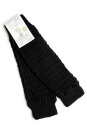 Armstulpen gestrickt, schwarz