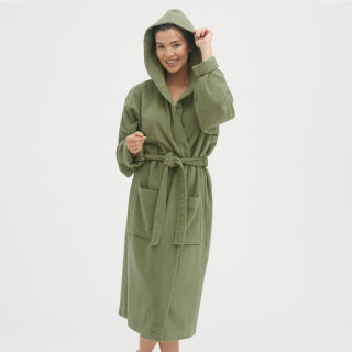 Unisex Frottee-Bademantel khaki