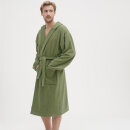 Unisex Frottee-Bademantel khaki