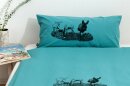 Kissenbezug Eselcombo türkis 80*40