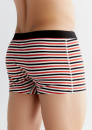 Herren Trunkshorts naturweiß-rot-schwarz L