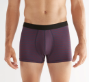 Herren Trunkshorts indigo-rot-gestreift XL