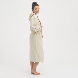 Unisex Frottee-Bademantel natur