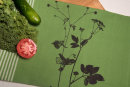 Bio&Fair-Trade Geschirrtuch Lovely Unkraut, leaf green