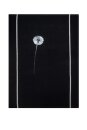 Handgewebtes Geschirrtuch Pusteblume schwarz