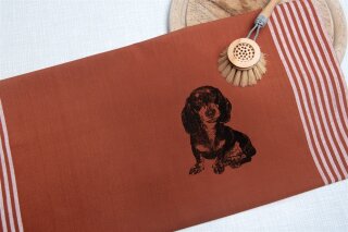Bio&Fair-Trade Geschirrtuch Dackel, foxy
