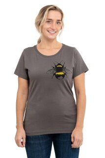 Frauen T-Shirt Kenia Erdhummel dunkelgrau
