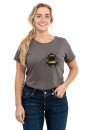 Frauenshirt Kenia Fair Trade Erdhummel, dunkelgrau M