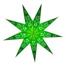 Weihnachtsstern tern mit LED Leuchte Grün
