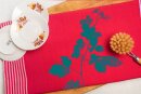 Bio&Fair-Trade Geschirrtuch Brombeere, rot