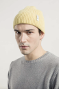 Unisex Strickmütze Marcello recyceltes Kaschmir gelb