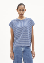 T-Shirt Oneliaa lovely Stripes dynamo blue-oatmilk