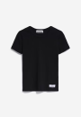 T-Shirt Kardaa aus Feinrippstoff schwarz