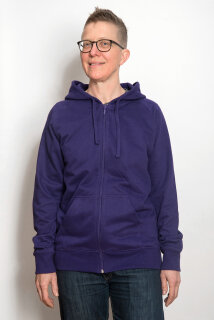 Männer Zip-Hoodie purple