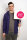 Männer Zip-Hoodie purple