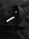 Hemd aus Leinen black jet