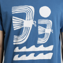 T-Shirt Stockholm Seagulls and Waves midnight blue
