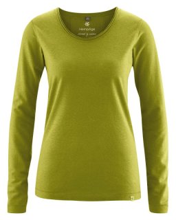 Longsleeve Hanf rolling collar fern