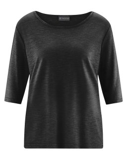 Half Sleeve T-Shirt Hanf schwarz
