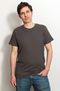 Männer Fit T-Shirt charcoal S
