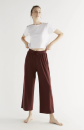 Lockere Wide Leg Pants Tencel burgundy