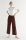 Lockere Wide Leg Pants Tencel burgundy