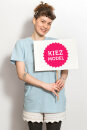 Männer Fit T-Shirt light blue